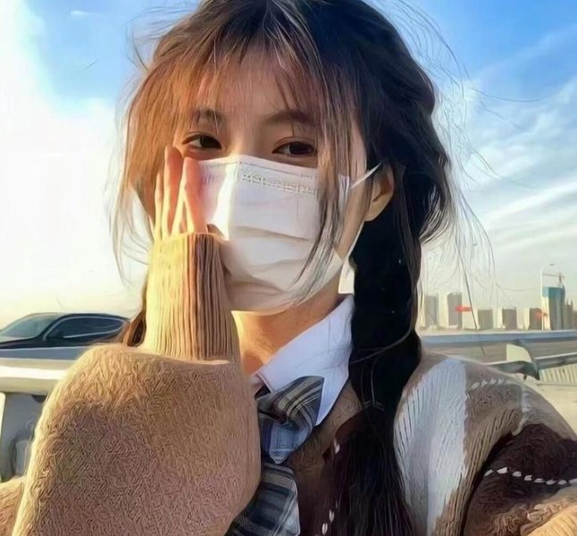 单车上的少女